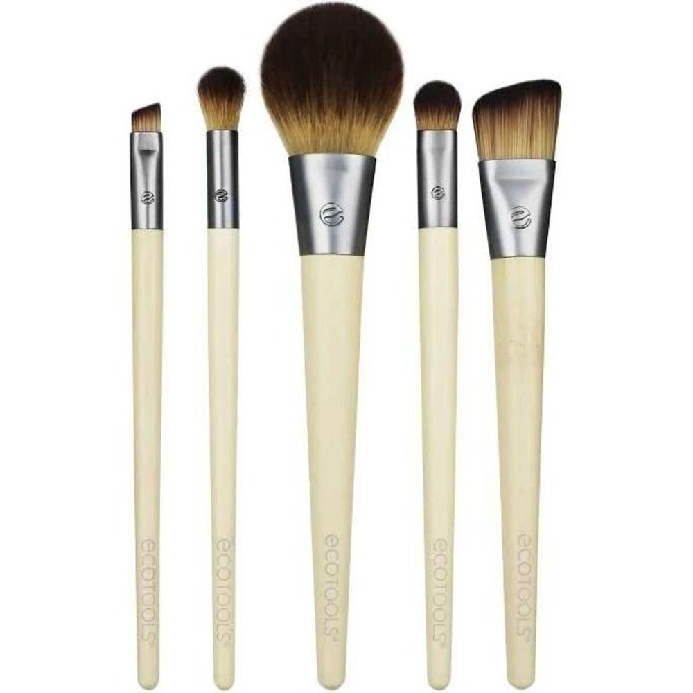 EcoTools Start the Day Beautifully 5 Piece Makeup Brush Set with Storage Tin